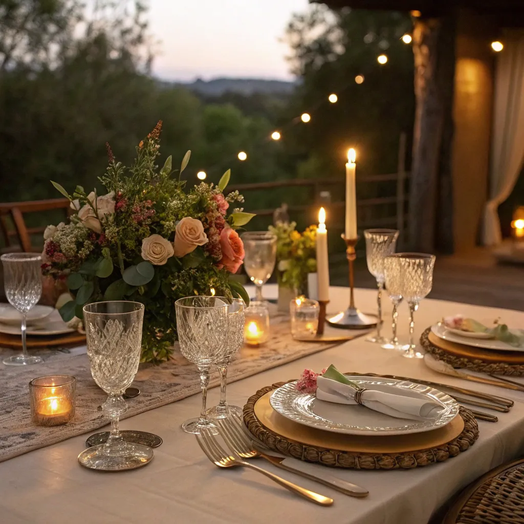 Beautiful dinner setting