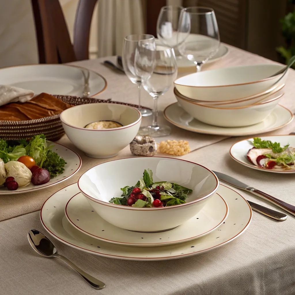 Dinnerware Set in Use